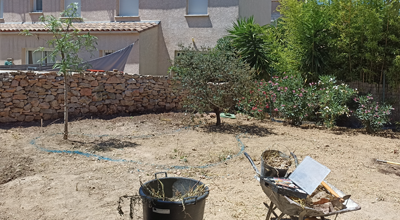 Rénovation entrée en pave - rénovation des éscaliers